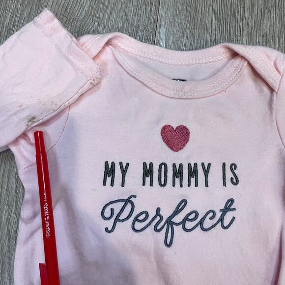 Baby Girls Bodysuits 6-9M Toddlers Graphic Print Long Sleeves Mixed Lot of 6 - Picture 2 of 5